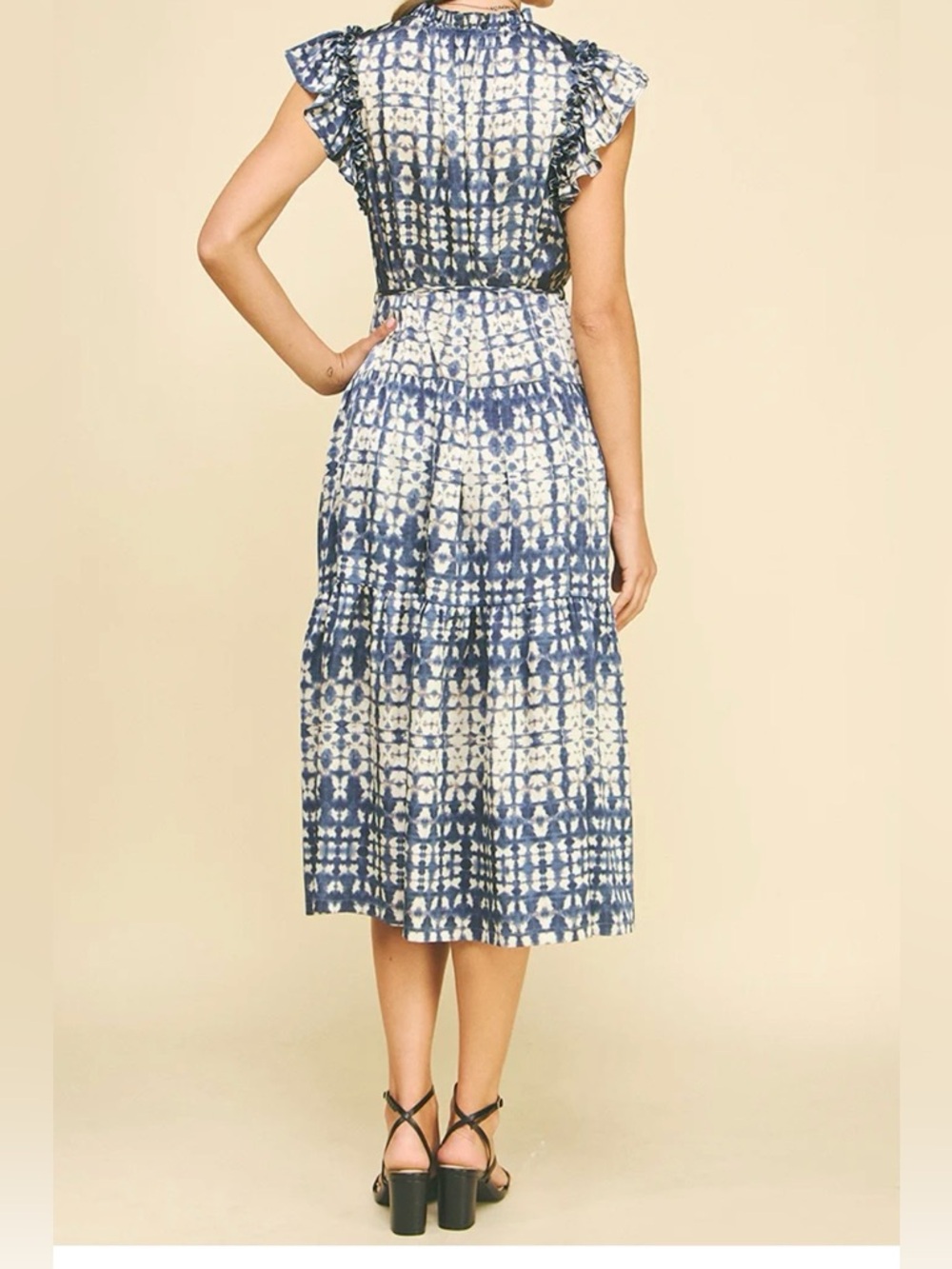 PINCH TAYTUM PRINTED TIERED WOMENS
MIDI DRESS SIZE S - Picture 2 of 16